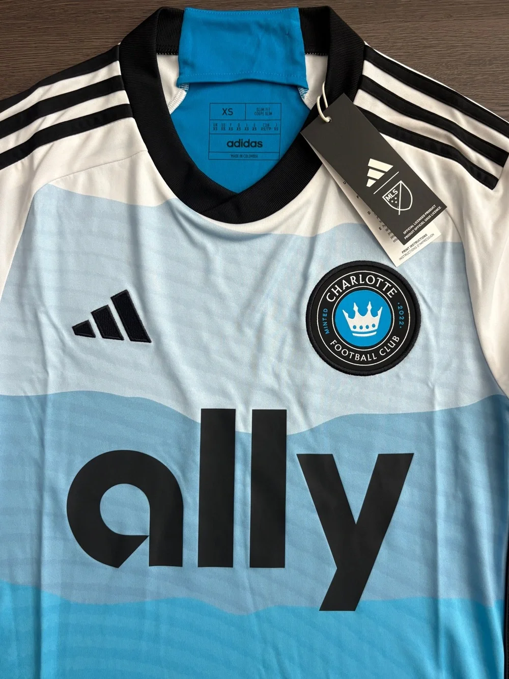 Adidas Charlotte FC 2024-25 Stadium Home Jersey Men’s Size XS